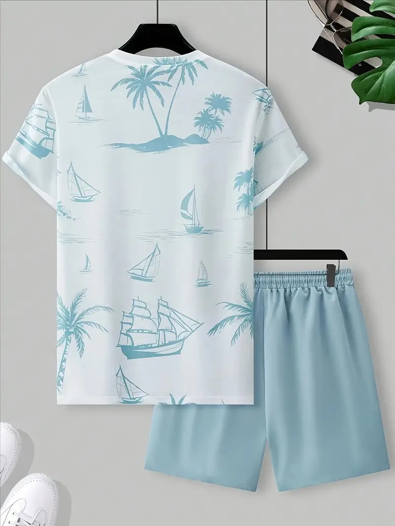 Barea - Elegant Summer Two Piece Printed Set