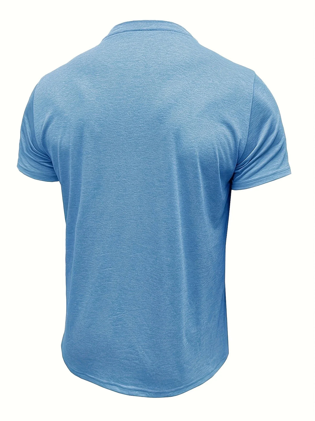 Saxon - Elegant Round Neck T Shirt With Pocket