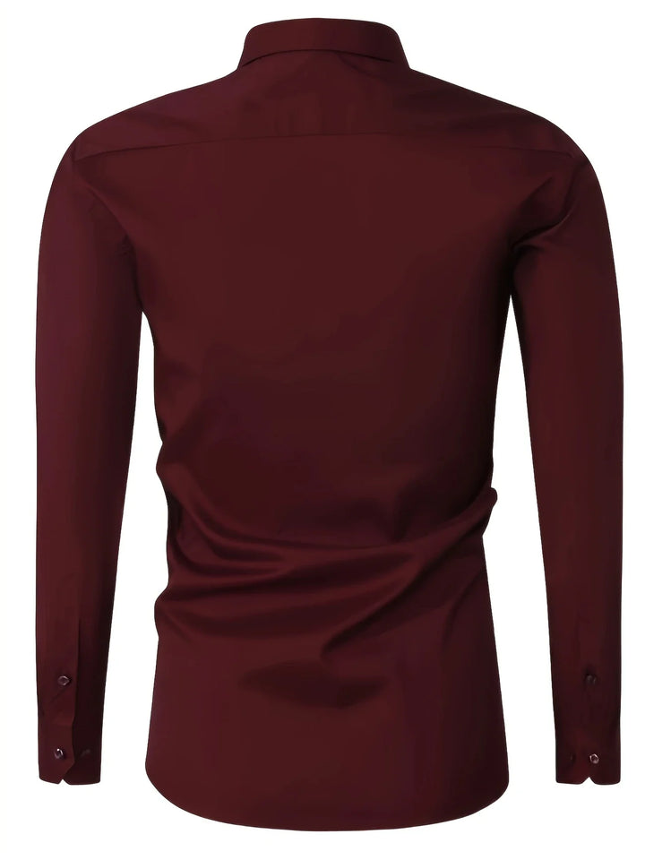 Byron - Elegant Long Sleeve Shirt With Button
