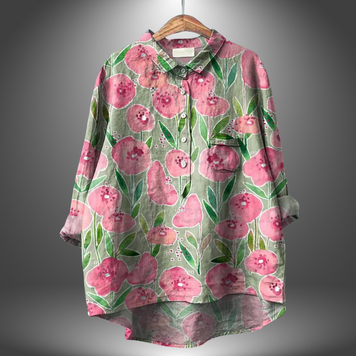 Luiza - Handcrafted Floral Shirt