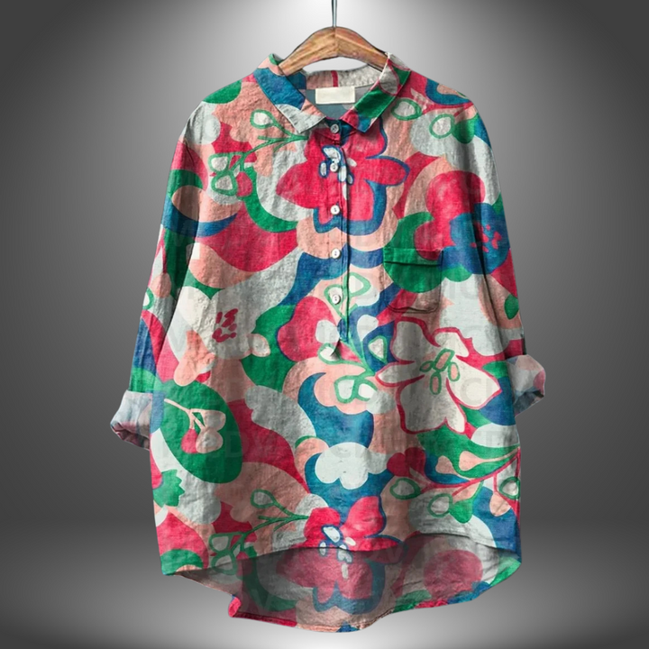 Luiza - Handcrafted Floral Shirt