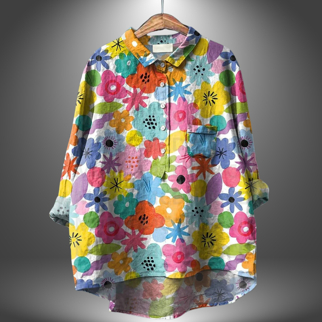 Luiza - Handcrafted Floral Shirt