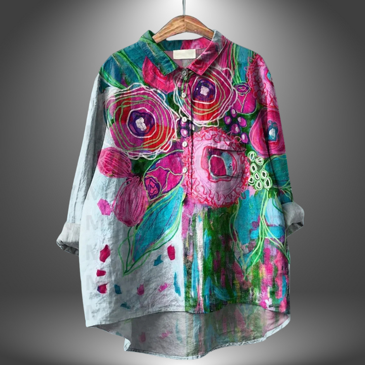 Luiza - Handcrafted Floral Shirt