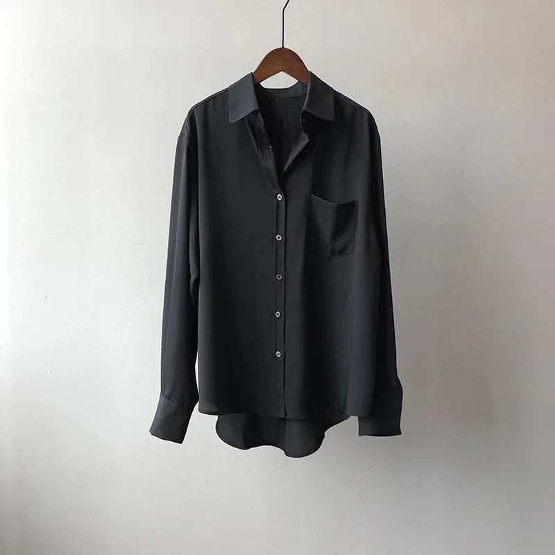 Nathan - Front Pocket Long Sleeve Shirt