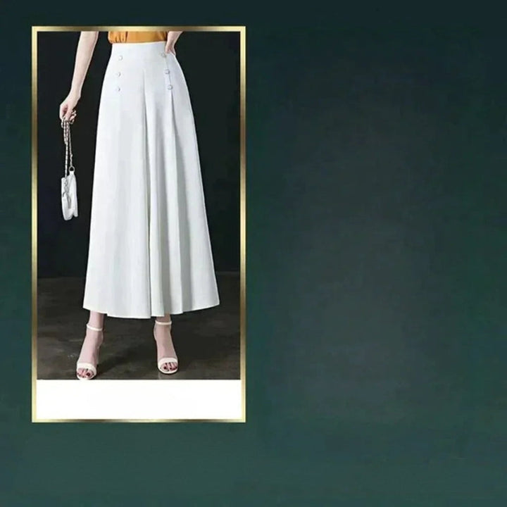 Malou - Stylish Pleated Wide Leg Pant