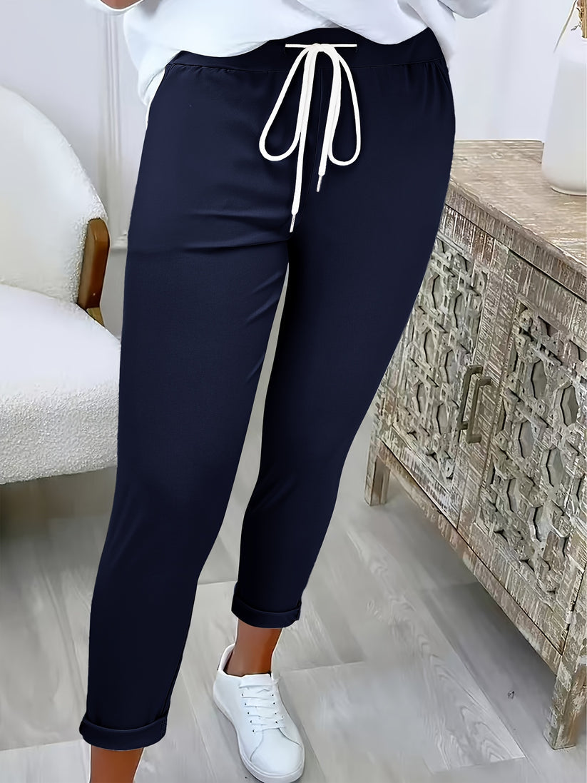 Jaimee - Comfortable Drawstring Trousers