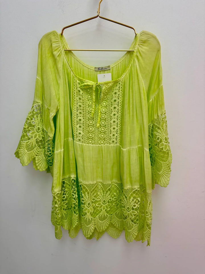 Lurdes - Stylish Shirt With Round Neck