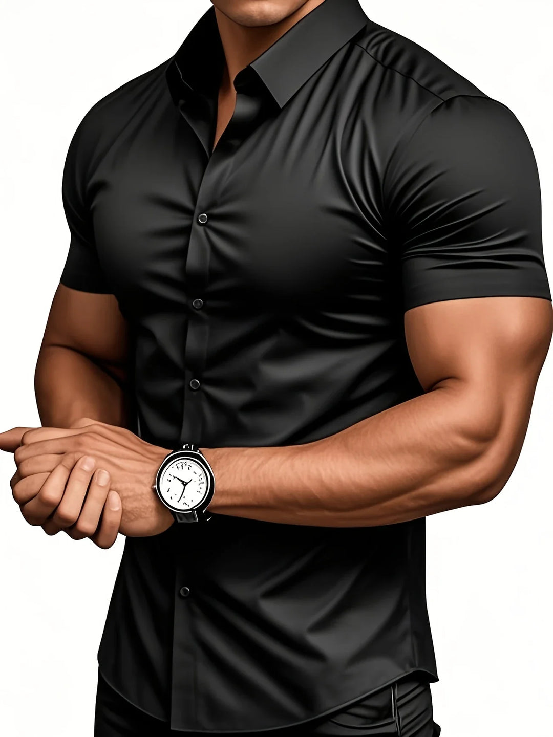 Ezra - Elegant Slim Fit Shirt With Button