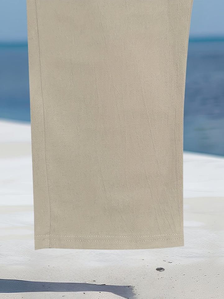 Aznar - Casual Linen Elastic Pant