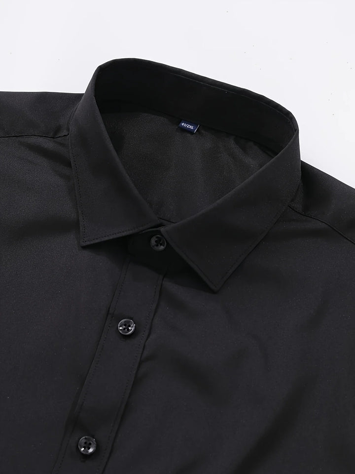 Byron - Elegant Long Sleeve Shirt With Button