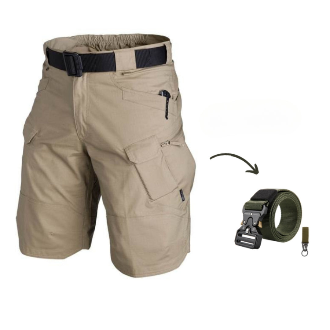 Kazuya - Cargo Shorts With 7 Pockets + Free Belt