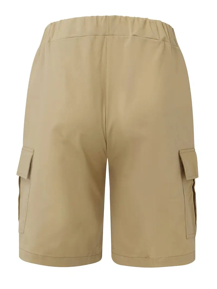 Jelte - Casual Non Stretch Drawstring Cargo Shorts