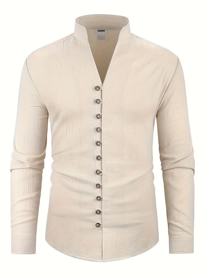 Shayne - Lightweight Cotton Linen Long Sleeve Shirt
