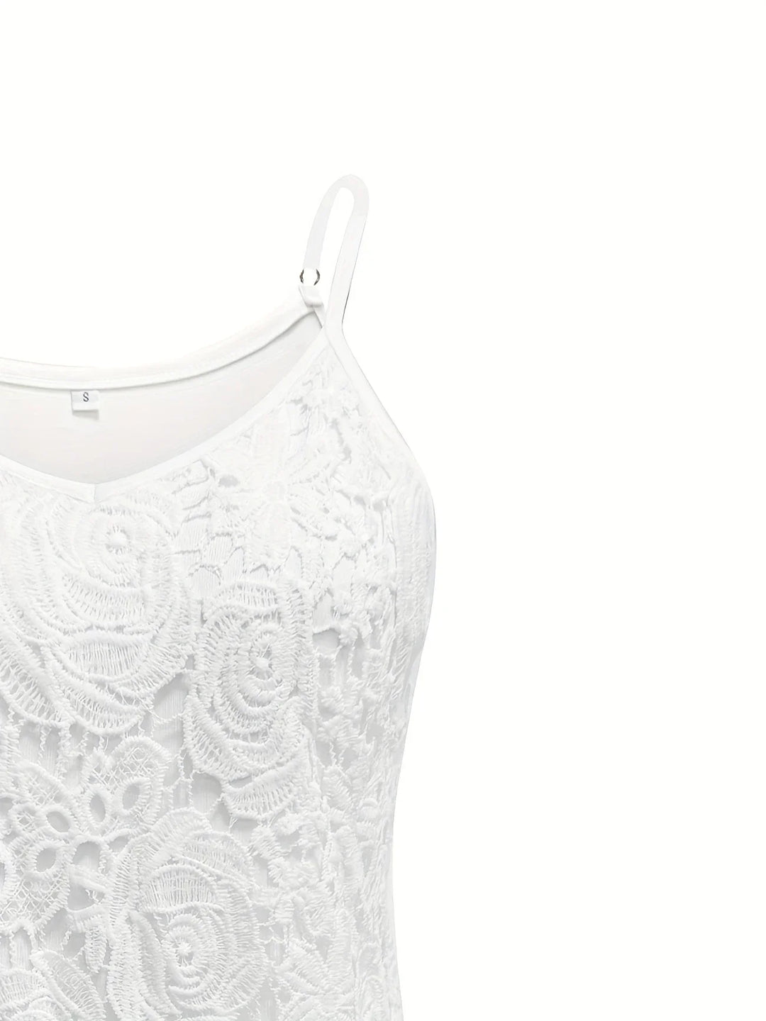 Juna - Elegant Sleeveless Lace Top With V Neck