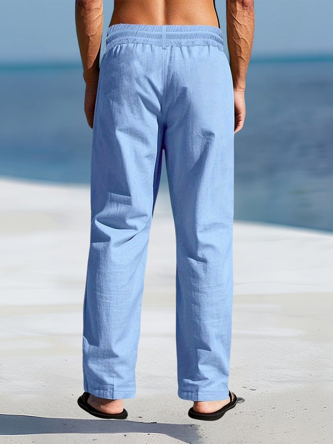 Aznar - Casual Linen Elastic Pant