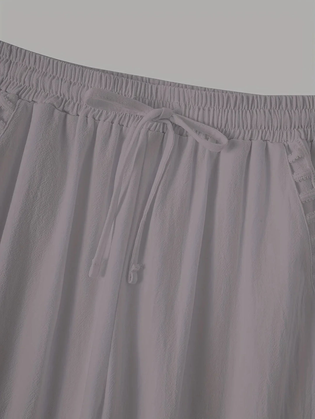 Tracey - Contrast Trim Cropped Pants