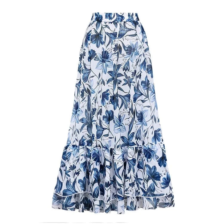 Kelda - Stylish Quick Drying Swimsuit With Skirt