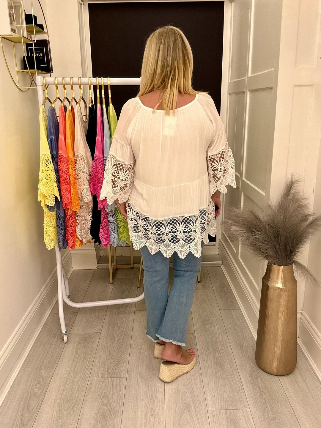 Lurdes - Stylish Shirt With Round Neck