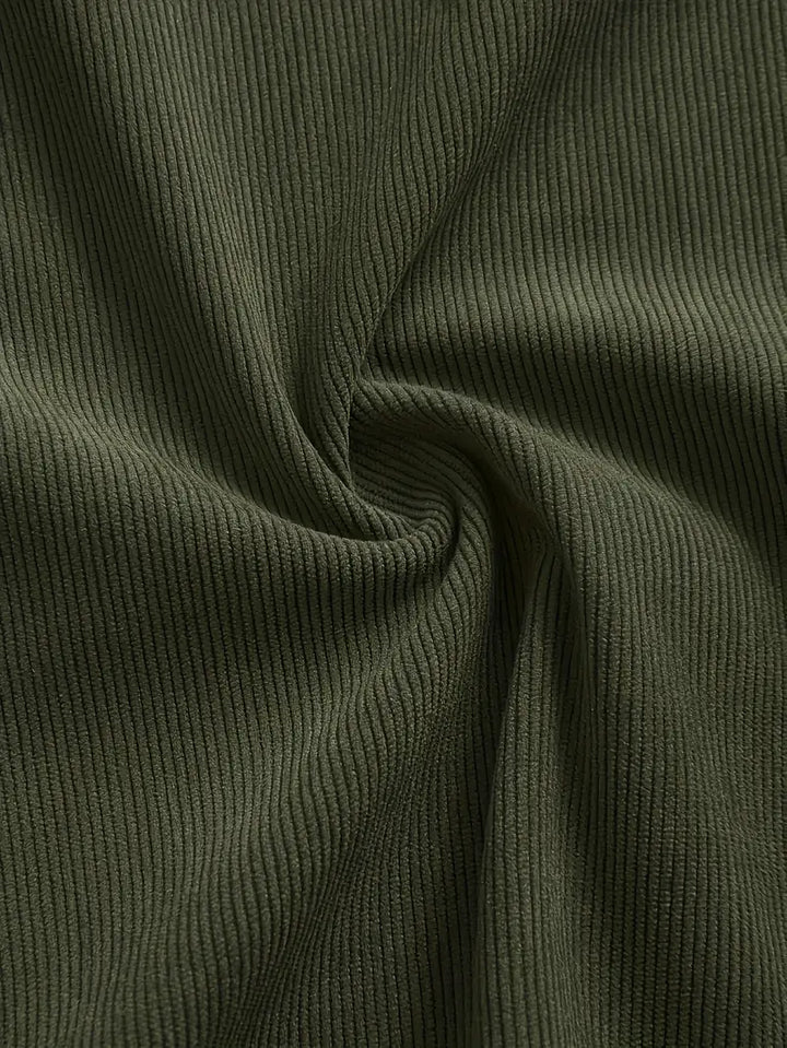 Rickey - Casual Corduroy Button-Up Shirt