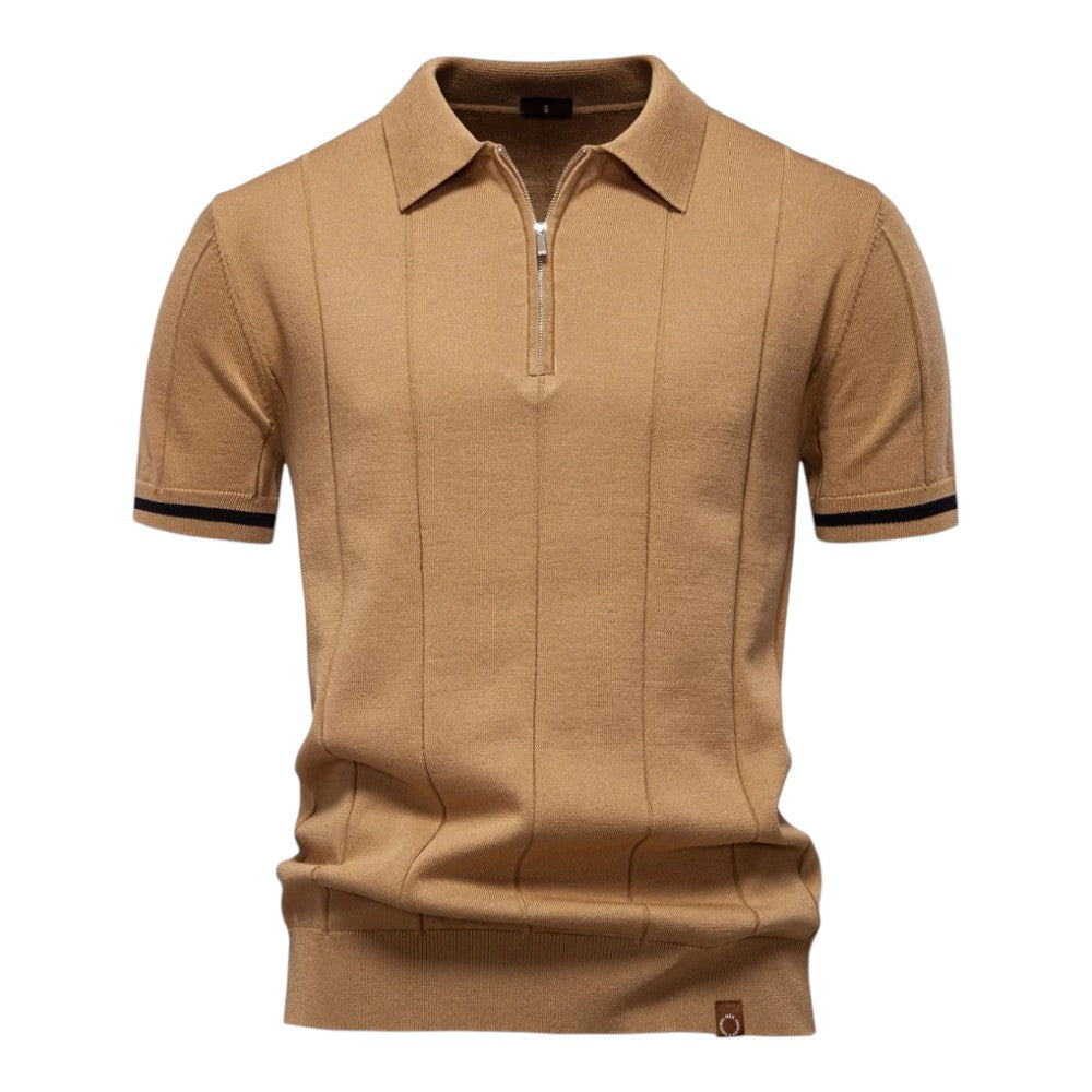Johncena - Casual Atheletic Zipper Polo Shirt