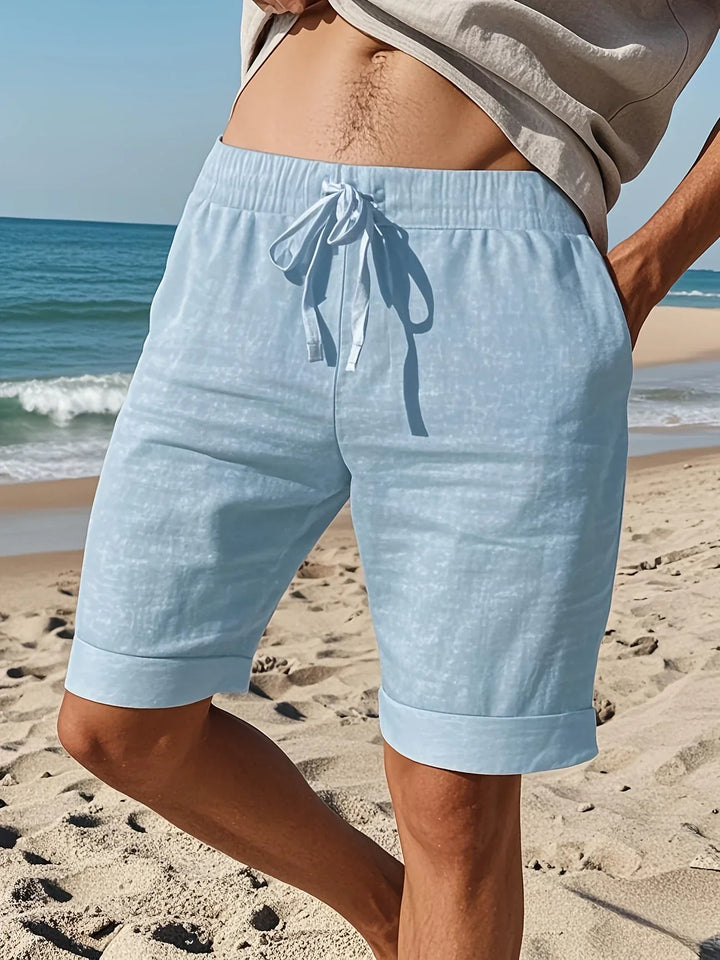 Callan - Casual Linen Shorts With Pocket