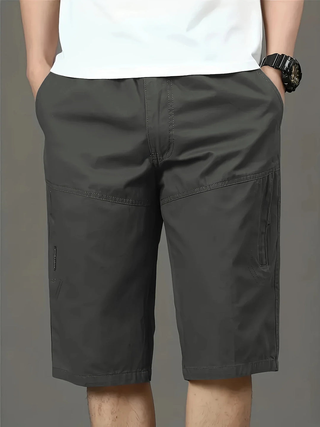 Stepan - Breathable And Multi-Pocket Cargo Shorts