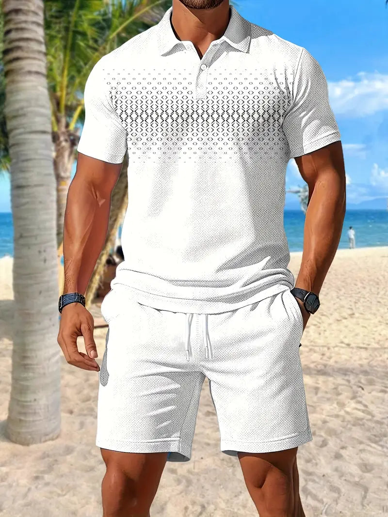 Zackary - Summer Short Sleeve Two Piece Set