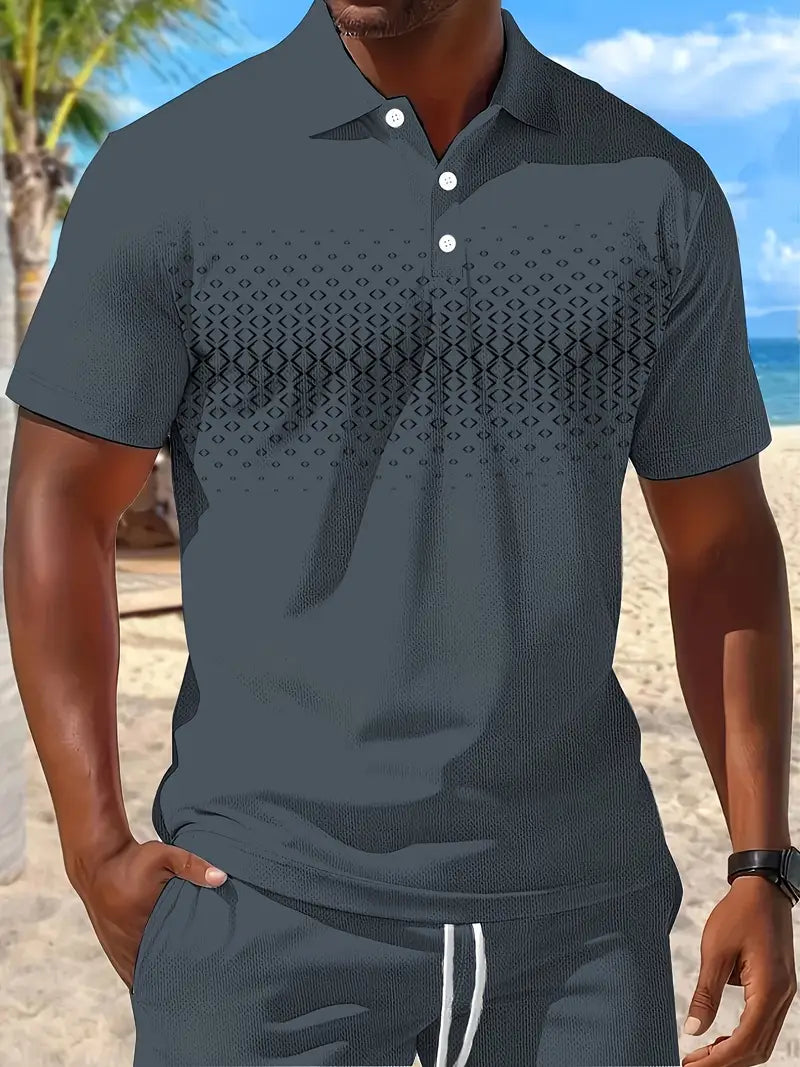 Zackary - Summer Short Sleeve Two Piece Set