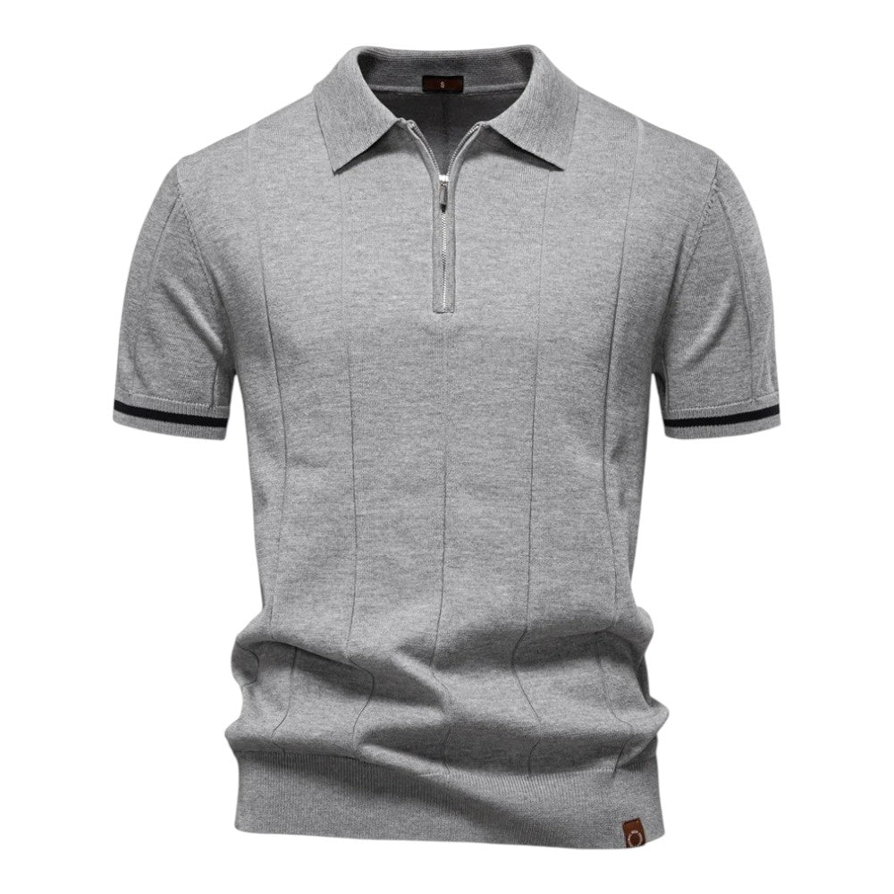 Johncena - Casual Atheletic Zipper Polo Shirt