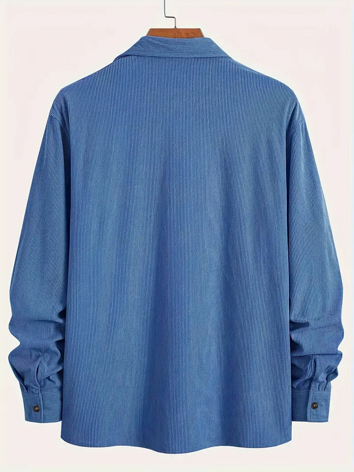 Rickey - Casual Corduroy Button-Up Shirt