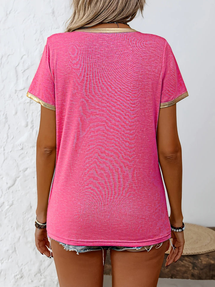 Krissy - Casual Crew Neck T-shirt