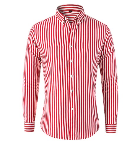 Mormon - Casual Striped Button-Up Shirt