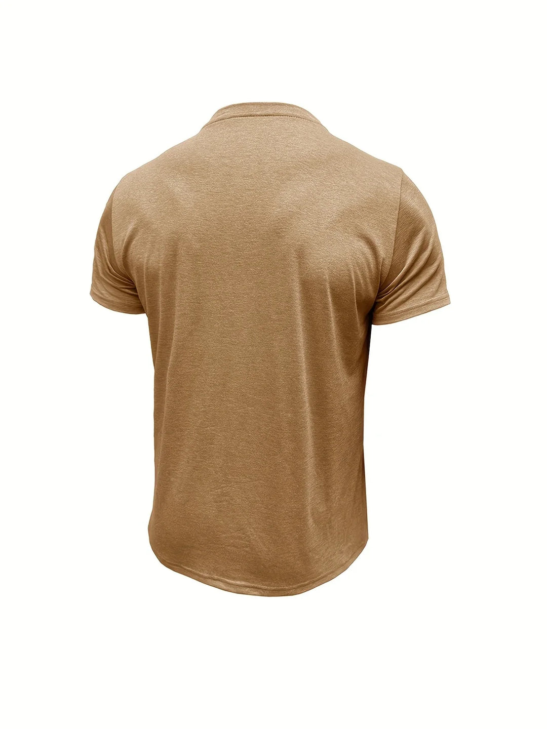Saxon - Elegant Round Neck T Shirt With Pocket