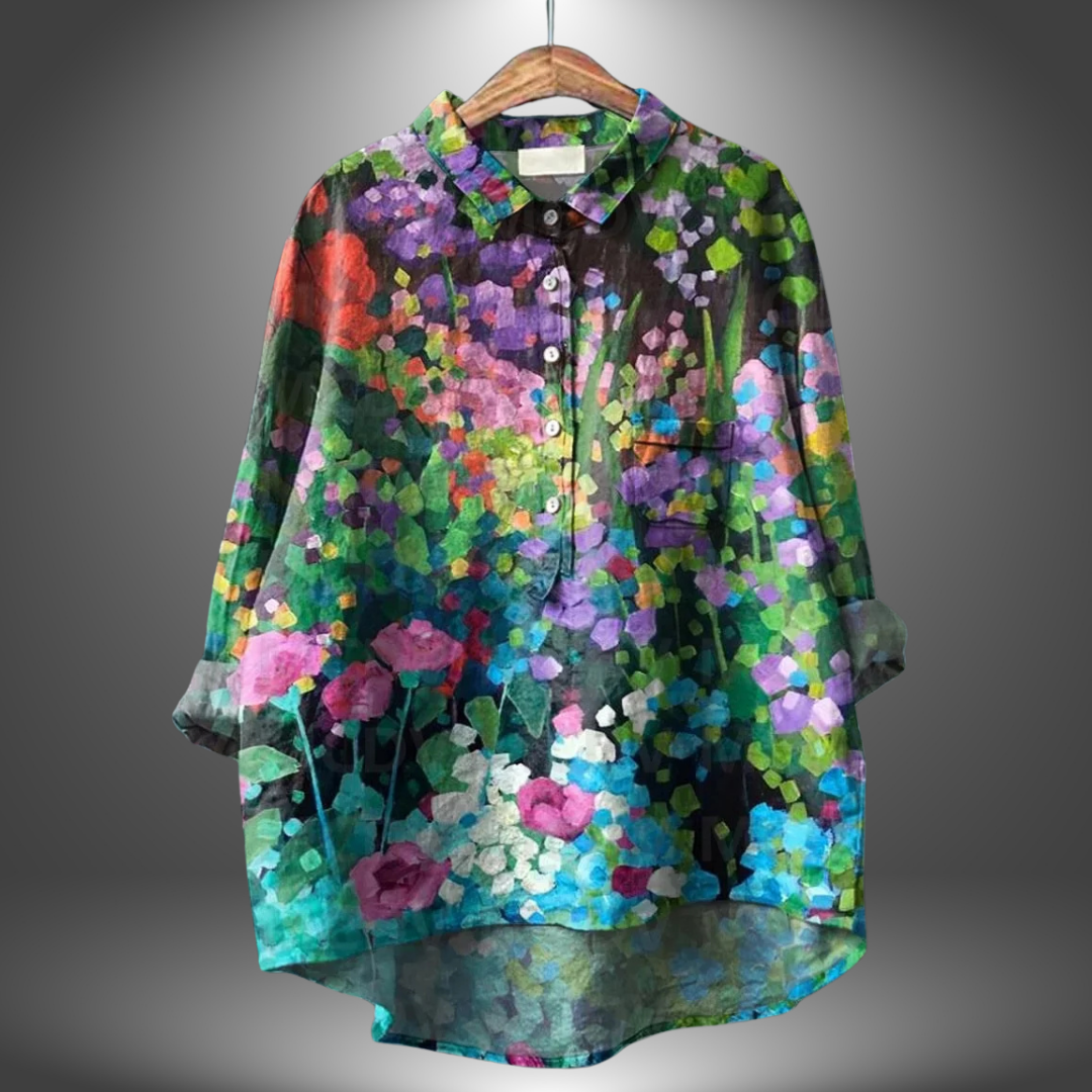 Luiza - Handcrafted Floral Shirt