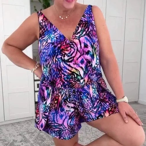 Evdoxia - Elegant Sleeveless Swimsuit