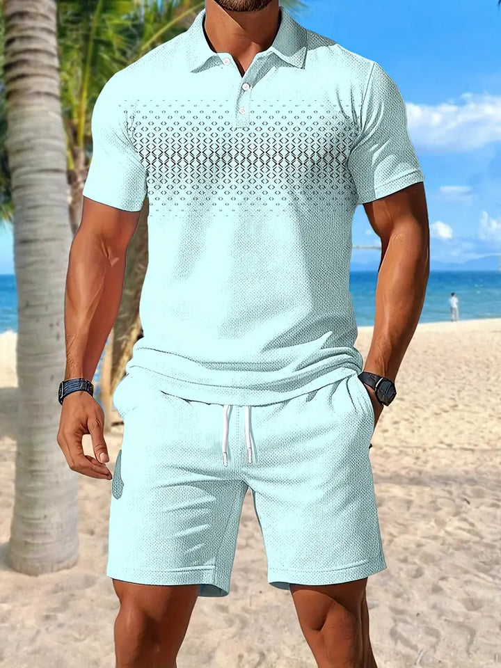 Zackary - Summer Short Sleeve Two Piece Set