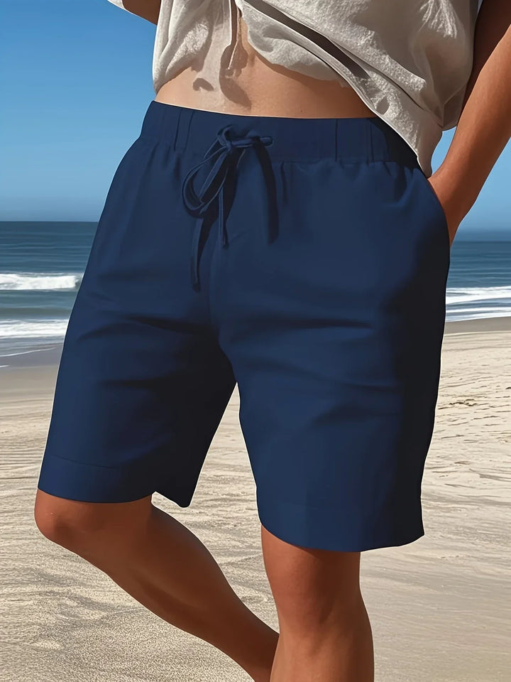 Callan - Casual Linen Shorts With Pocket