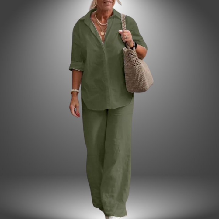 Ismini - Handmade Cotton Shirt and Pant