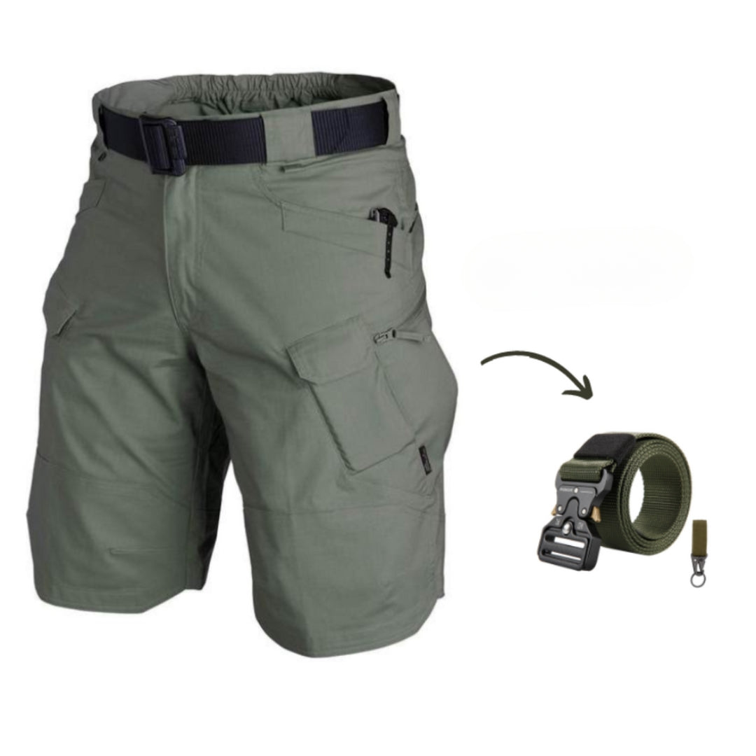 Kazuya - Cargo Shorts With 7 Pockets + Free Belt