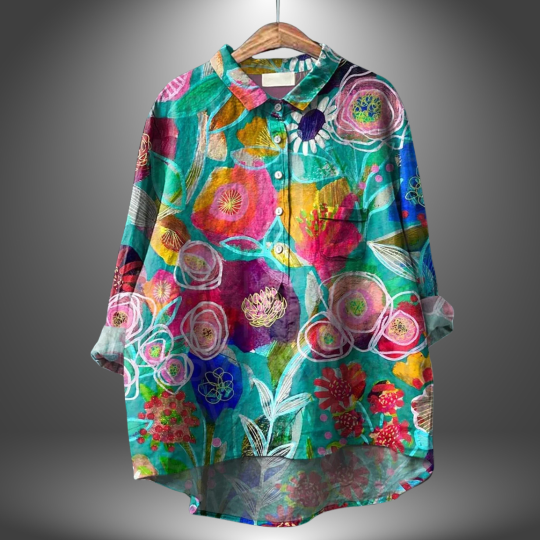 Luiza - Handcrafted Floral Shirt