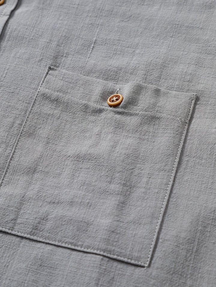 Tejada - Casual Cotton Shirt With Pocket