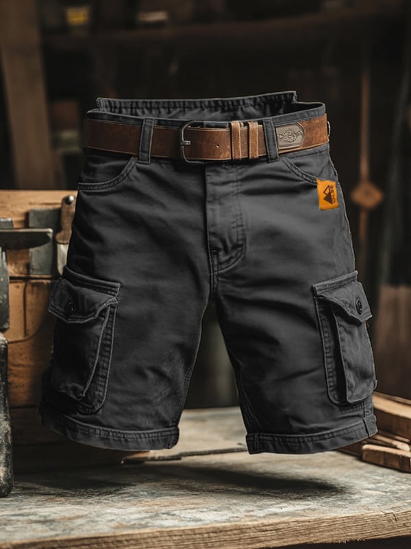 Novak - Retro Multi-Pocket Cargo Shorts