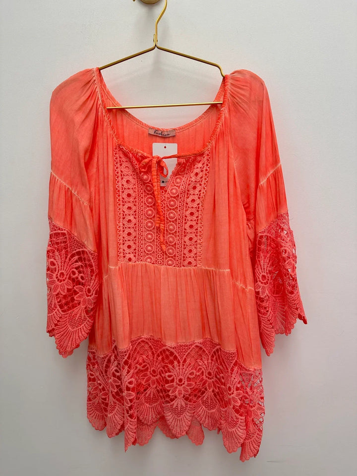 Lurdes - Stylish Shirt With Round Neck