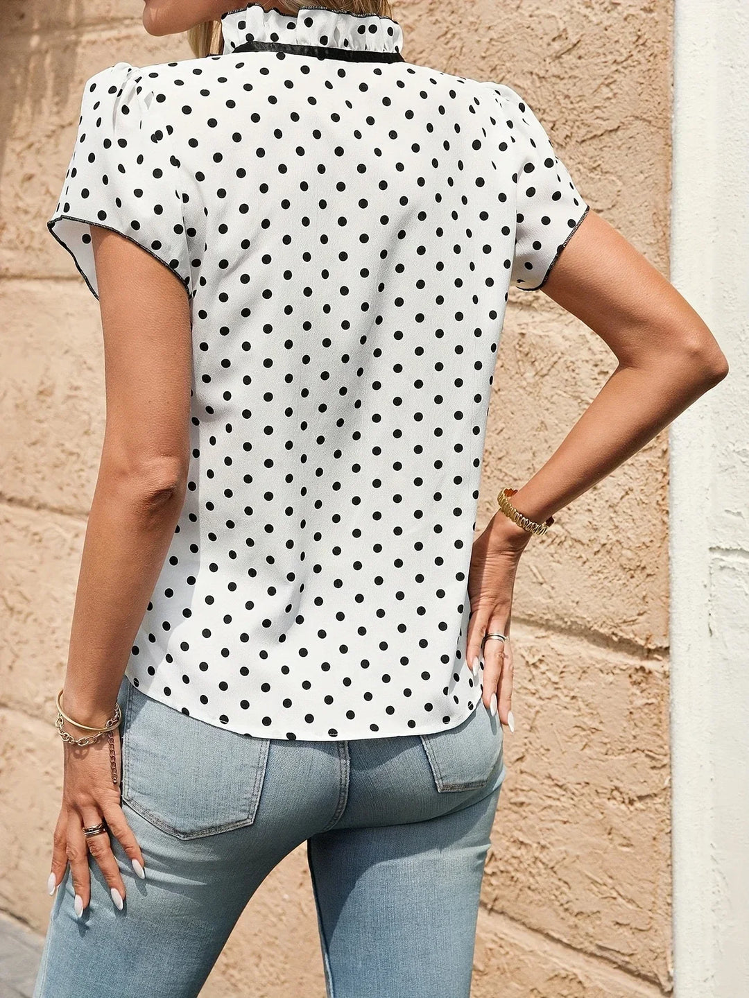 Bethany - Color Block Short Sleeve Shirt