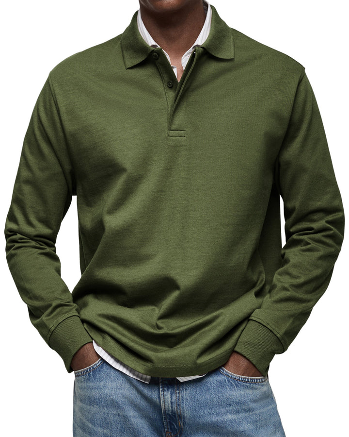 Joseba - Casual Long Sleeve Polo Shirt