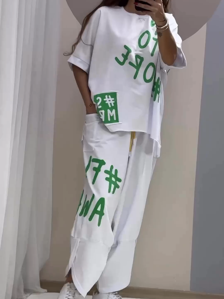 Lela - Casual Two-Piece Printed Set