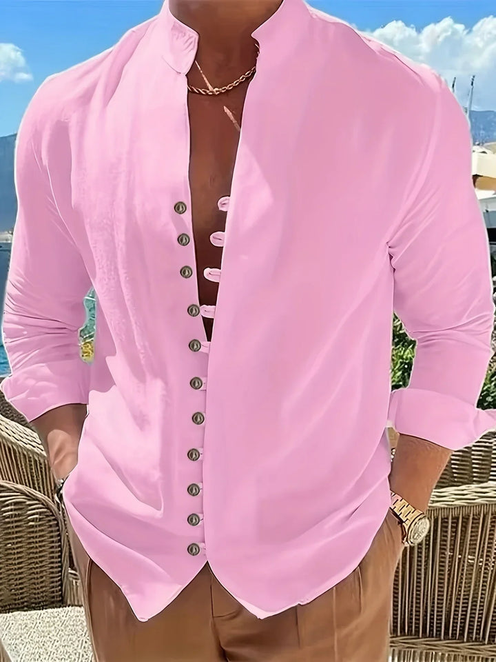 Shayne - Lightweight Cotton Linen Long Sleeve Shirt