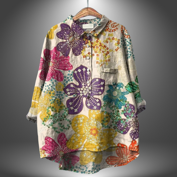 Luiza - Handcrafted Floral Shirt