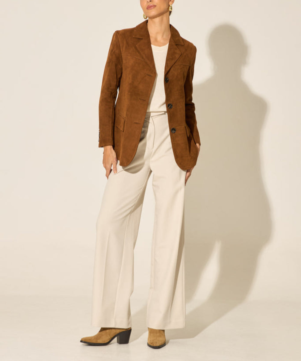 Nel - Camel Suede Blazer