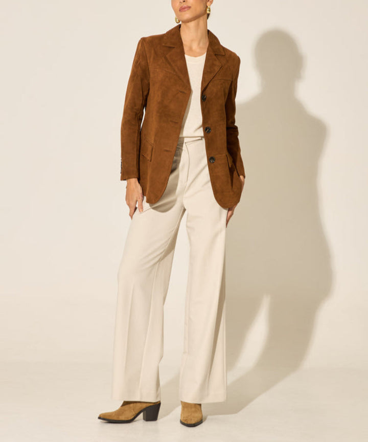 Nel - Camel Suede Blazer